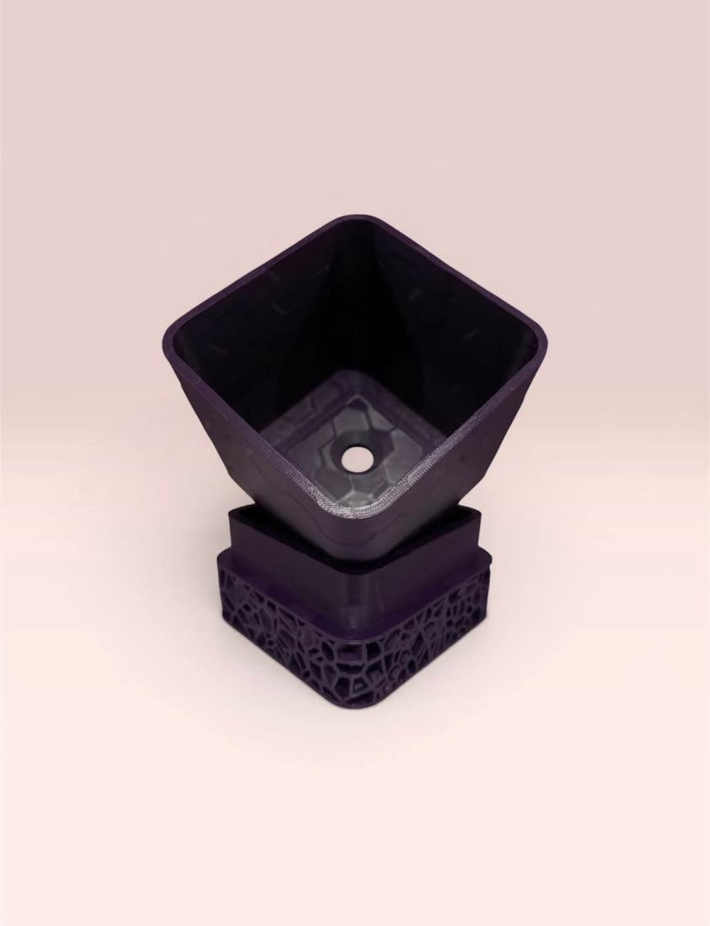 3D Printed Voronoi Planter Pot with Drainage Tray