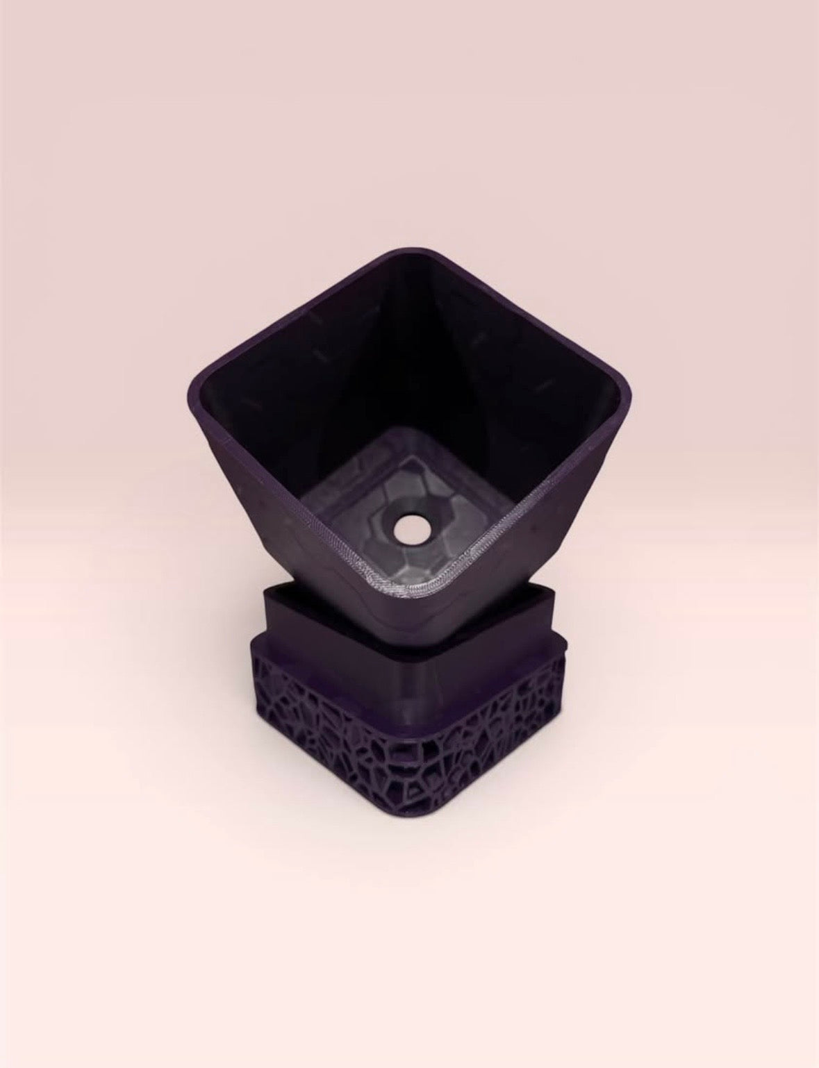 3D Printed Voronoi Planter Pot with Drainage Tray
