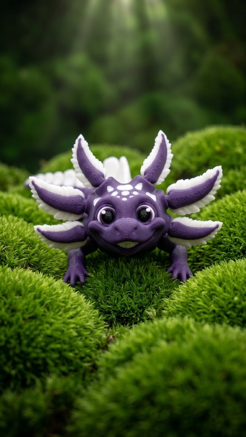 3D Printed Articulated Axolotl
