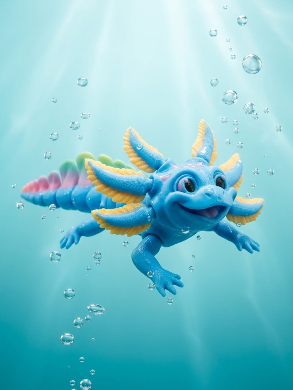 3D Printed Articulated Axolotl