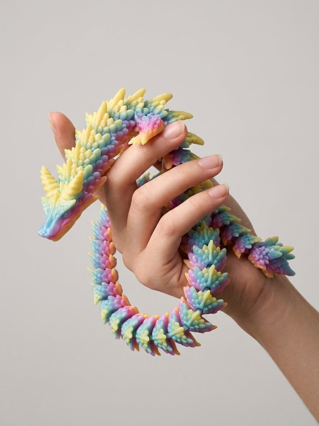 3D Printed Articulated Dragon – Flexible Fidget Toy | Custom Colours & Sizes
